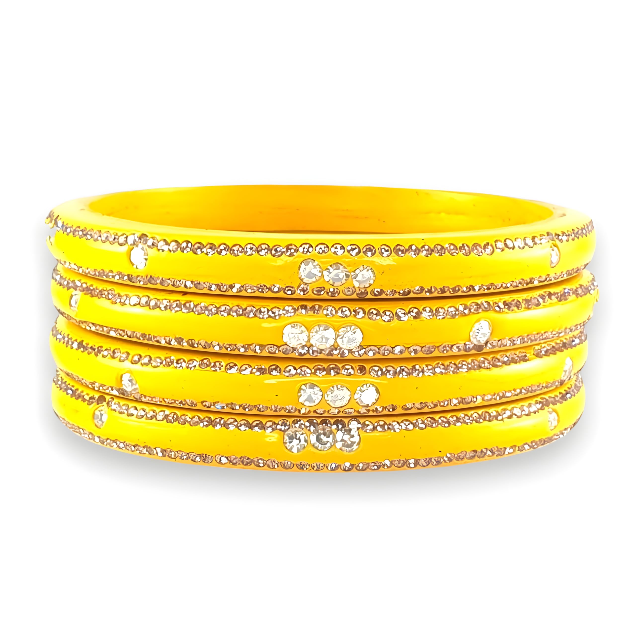 Lac Bangles Set For Women and Girls | Jaipuri Chuda Set | Traditional Rajasthani Chudi | Red Maroon Blue Orange Yellow | Set of 8 (Yellow, 2.4) (B0CQWJ3MGF) Amazon Price History, Amazon Price Tracker