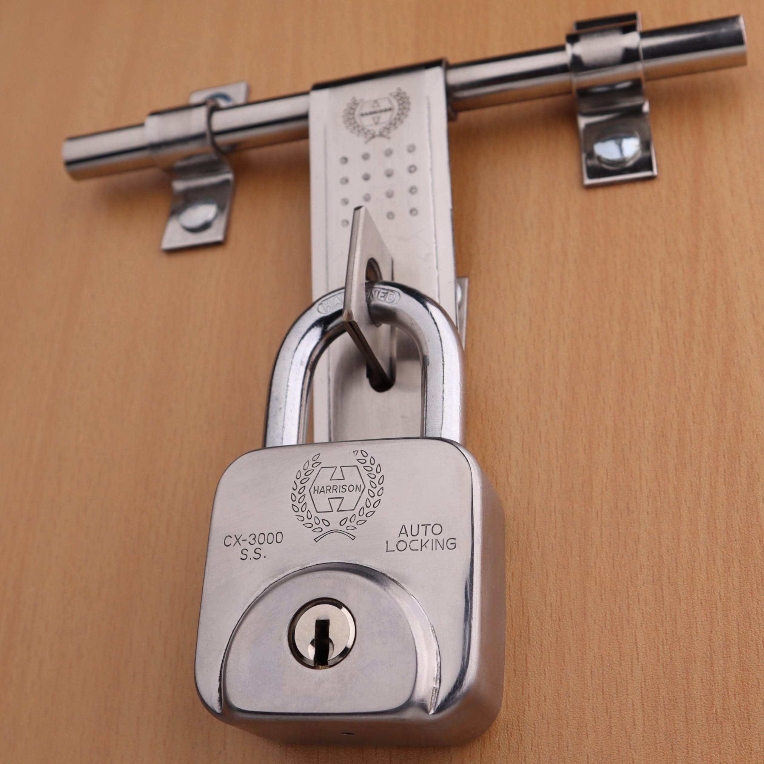Harrison Padlocks/Square Padlock 60mm 12 Pin with 3 Computerised Keys CX-3000-0557 Pack of 1/ Mild Steel Material/Stainless Steel Finish/Door Lock, Shutter Lock, Godown Lock, gate Lock (B0CVDCVKNQ) Amazon Price History, Amazon Price Tracker