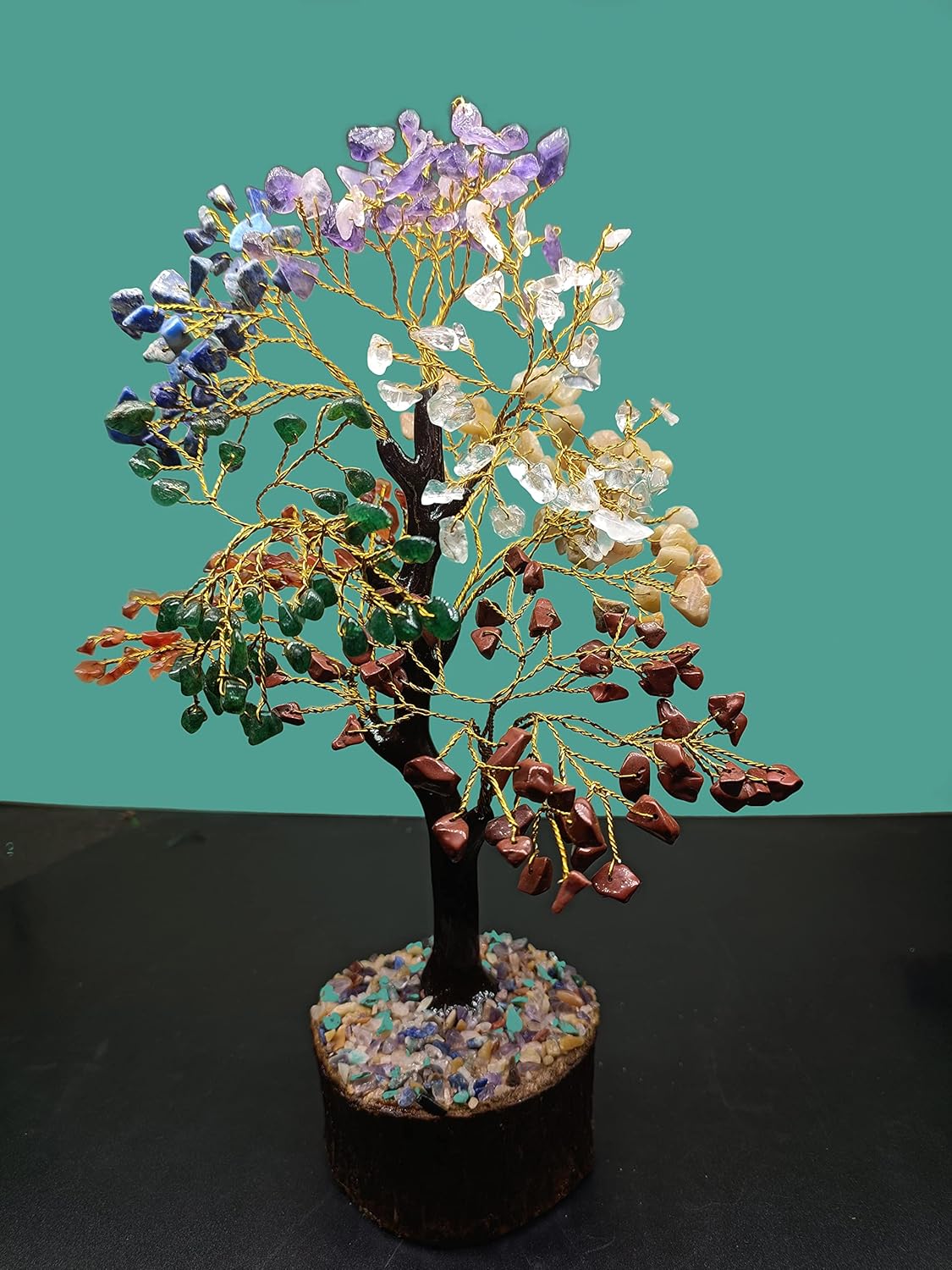 Buy CraftVatika Seven 7 Chakra Healing Crystal Tree Gemstone Tree