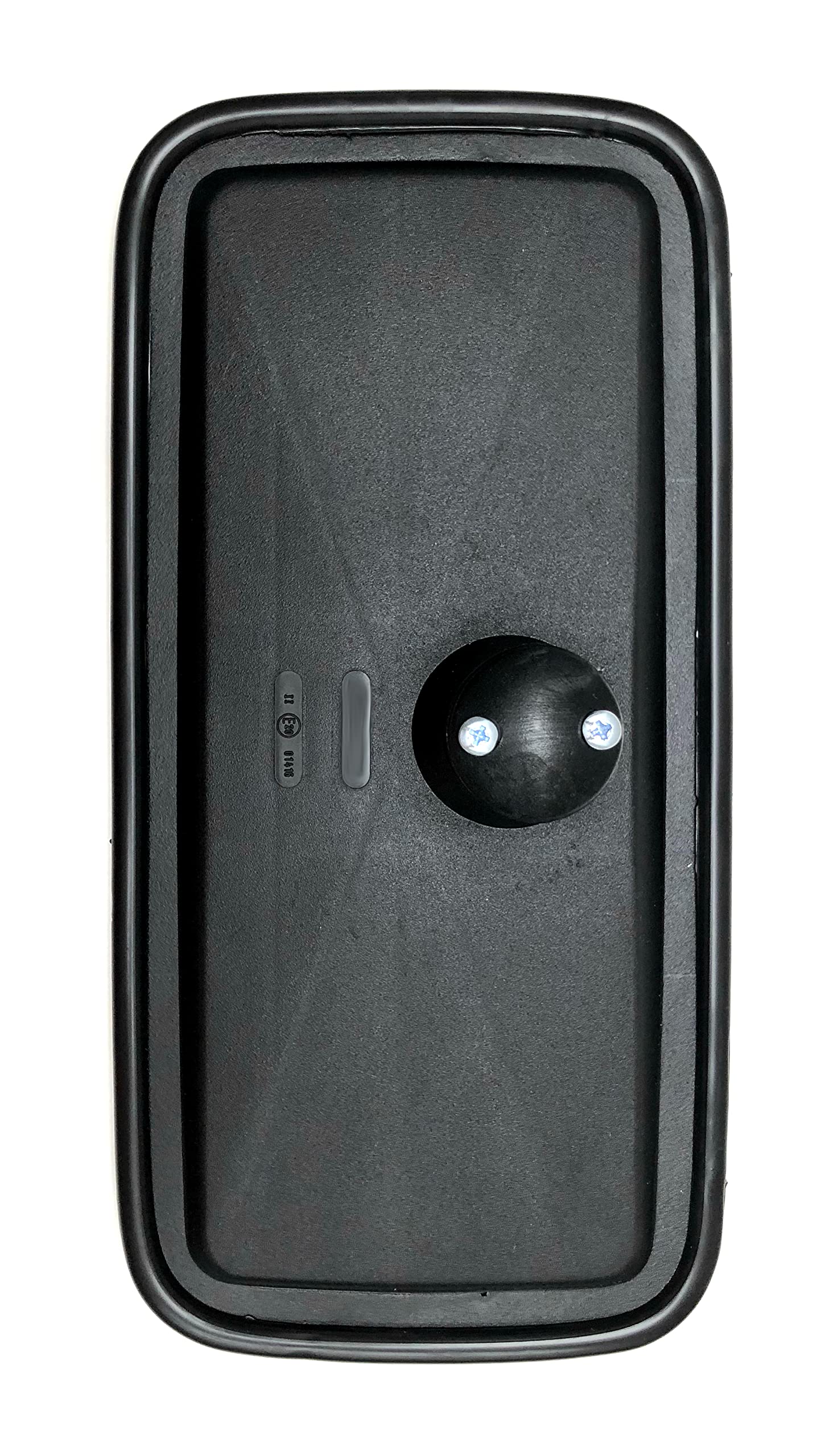 2x Universal Außenspiegel Spiegel 375x185 mm E20 - Rückspiegel - Kunststoffgehäuse schwarz - Ø14–20 mm - Spiegelradius R1800 mm - Ersatzspiegel für LKW, Bus, Transporter