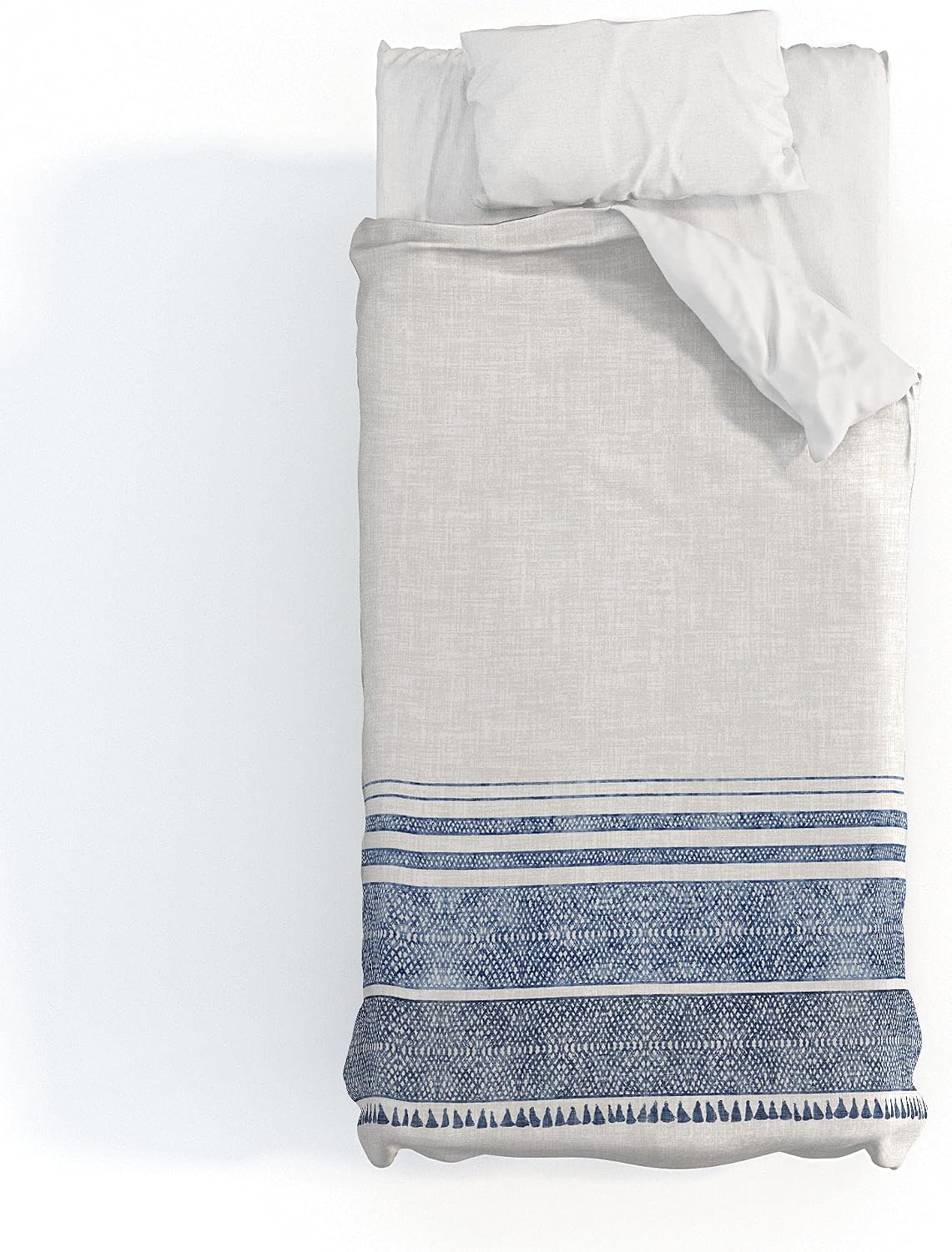 Deny Designs Cotton Duvet, Holli Zollinger French Linen Chambray Tassel, Queen