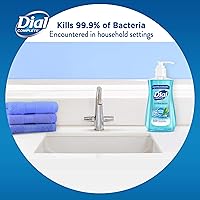 Vista 6 de Dial Jabón líquido antibacteriano para manos agua de manantial, 7.5 onzas, azul, 12