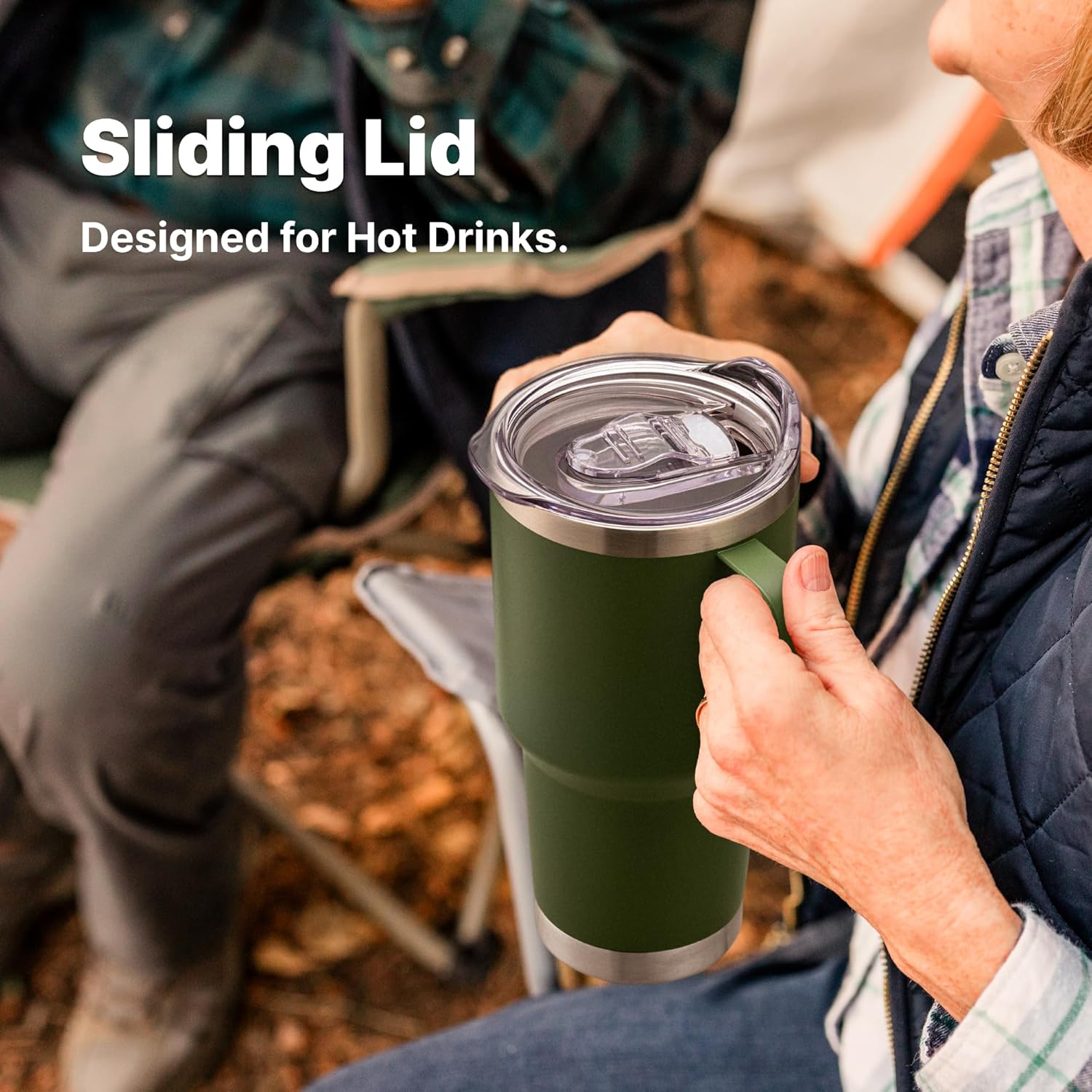 Travel Mugs with Handle, 20 oz Stainless Steel Insulated Coffee Tumbler Cups with Straw for Women and Girls (Purple Pink) - Image 3