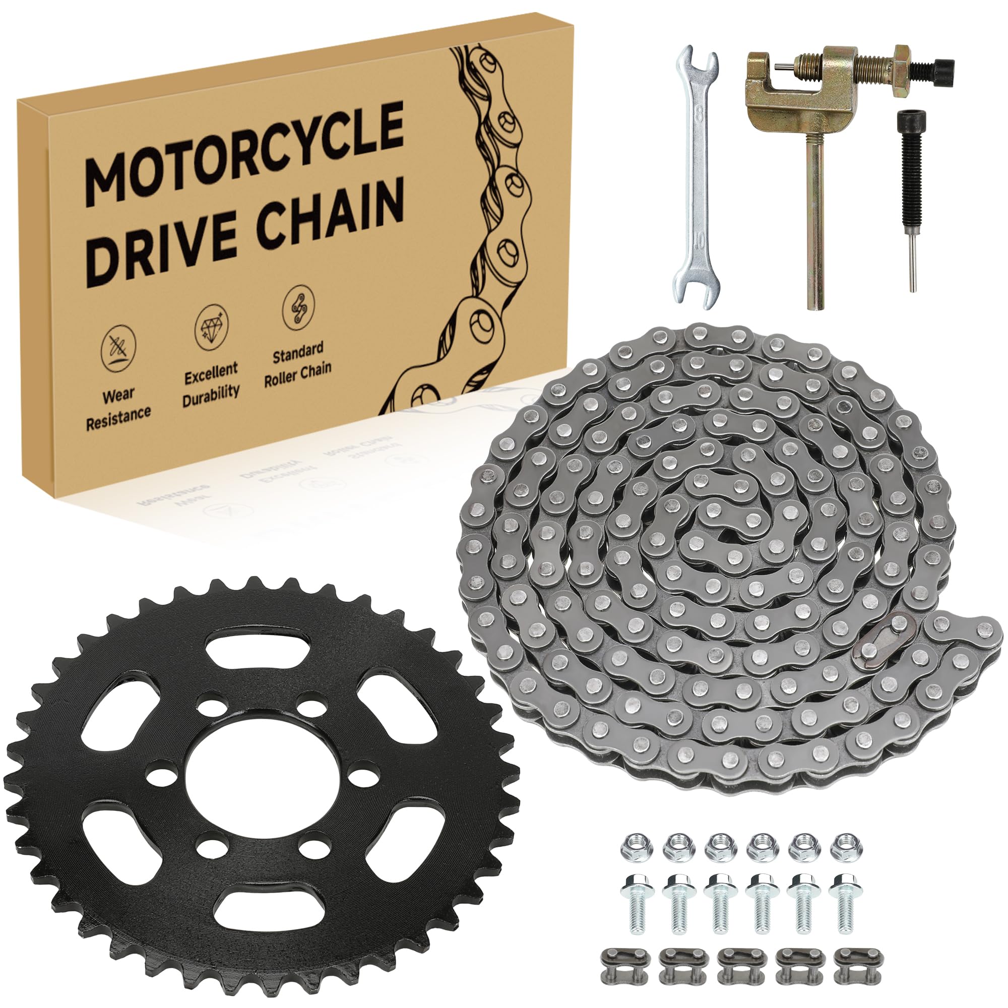 35 Chain Mini Bike Rear Sprocket 40T Compatible with Coleman CT100U CC100X Baja DB30 Predator 79cc 97cc 100cc Motovox MBX10 MBX11 Mega Moto MM-B80 105cc Powersports Parts