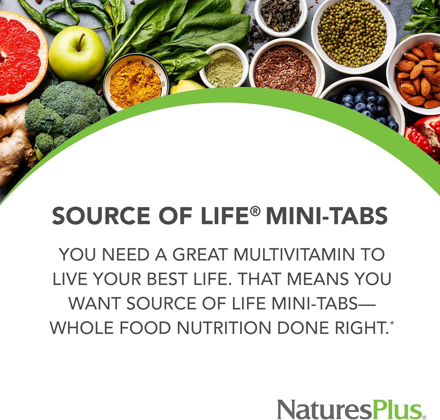 NaturesPlus Source of Life - 360 Mini-Tabs, Pack of 2 - Multivitamin & Mineral Supplement - Supports Natural Energy & Overall Well-Being - Gluten Free, Vegetarian - 120 Total Servings