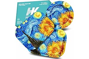 Rolling Tray with PVC Soft Magnetic Lid and Ashtray Set in Sunflower Design