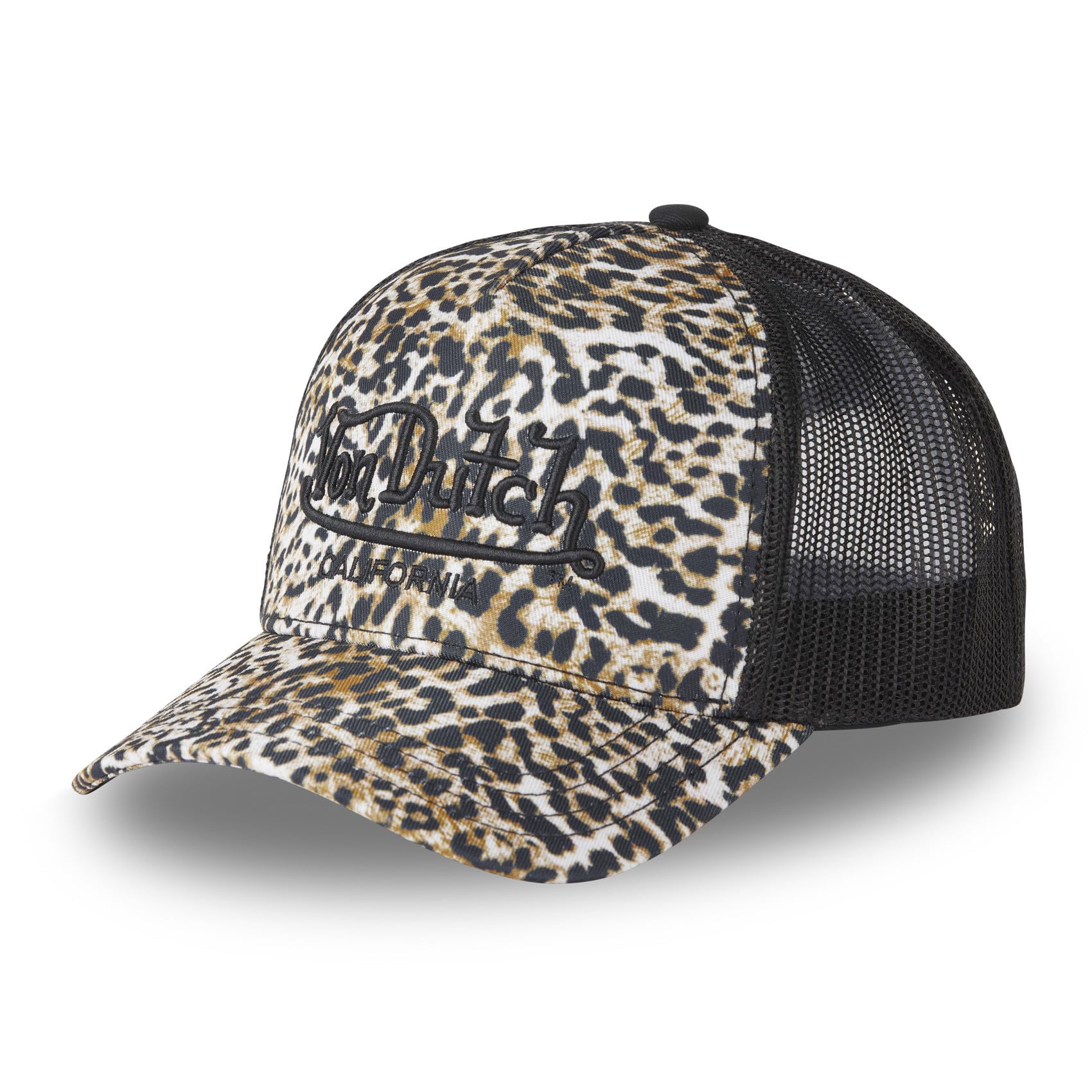 Von Dutch Savage Women's Cap, Adjustable Trucker Cap with Snapback, Black / White, One Size