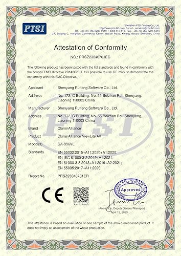 Miniatura 7 de ViewLite AV, convertidor portátil de audio y video analógico a digital MP4/MP3 con control remoto. Captura CVBS/S-Video/RCA/Compuesto. Caja de TV