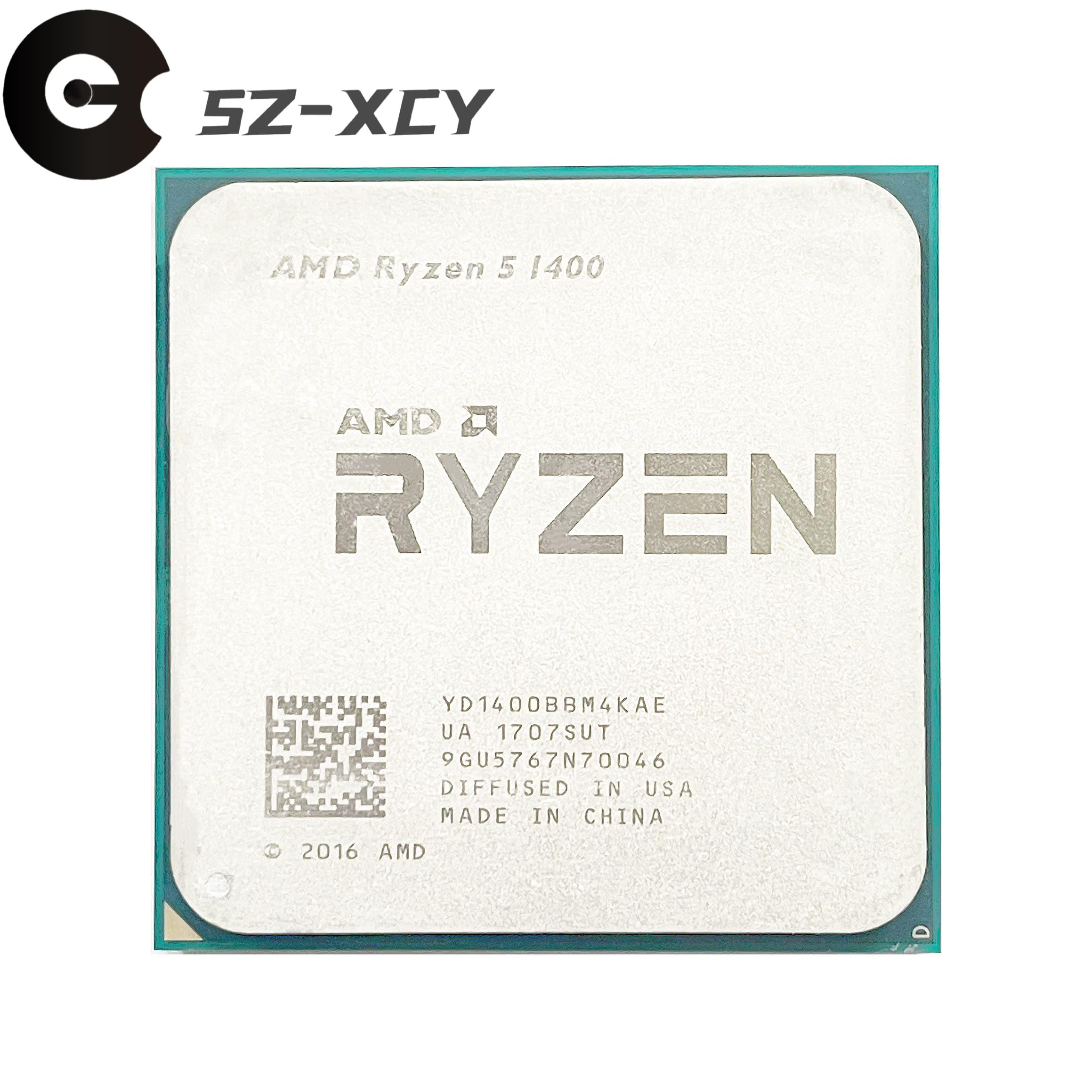ZHANGLILI Potente Potenza di calcolo Processore Ryzen 5 1400 R5 1400 3,2 GHz Quad-core YD1400BBM4KAE Presa AM4 Processore per computer multithreading