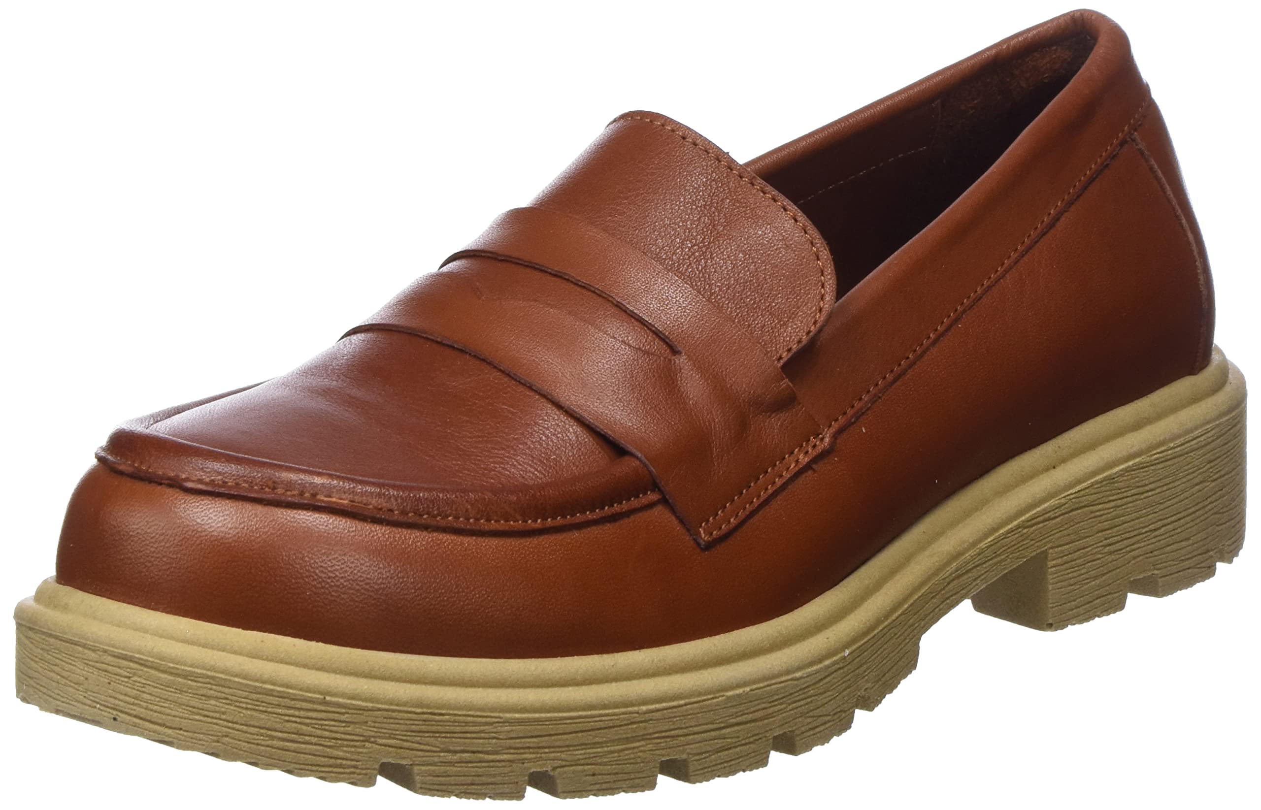 Andrea Conti Women's Moccasin, Chestnut Beige, 8.5 UK