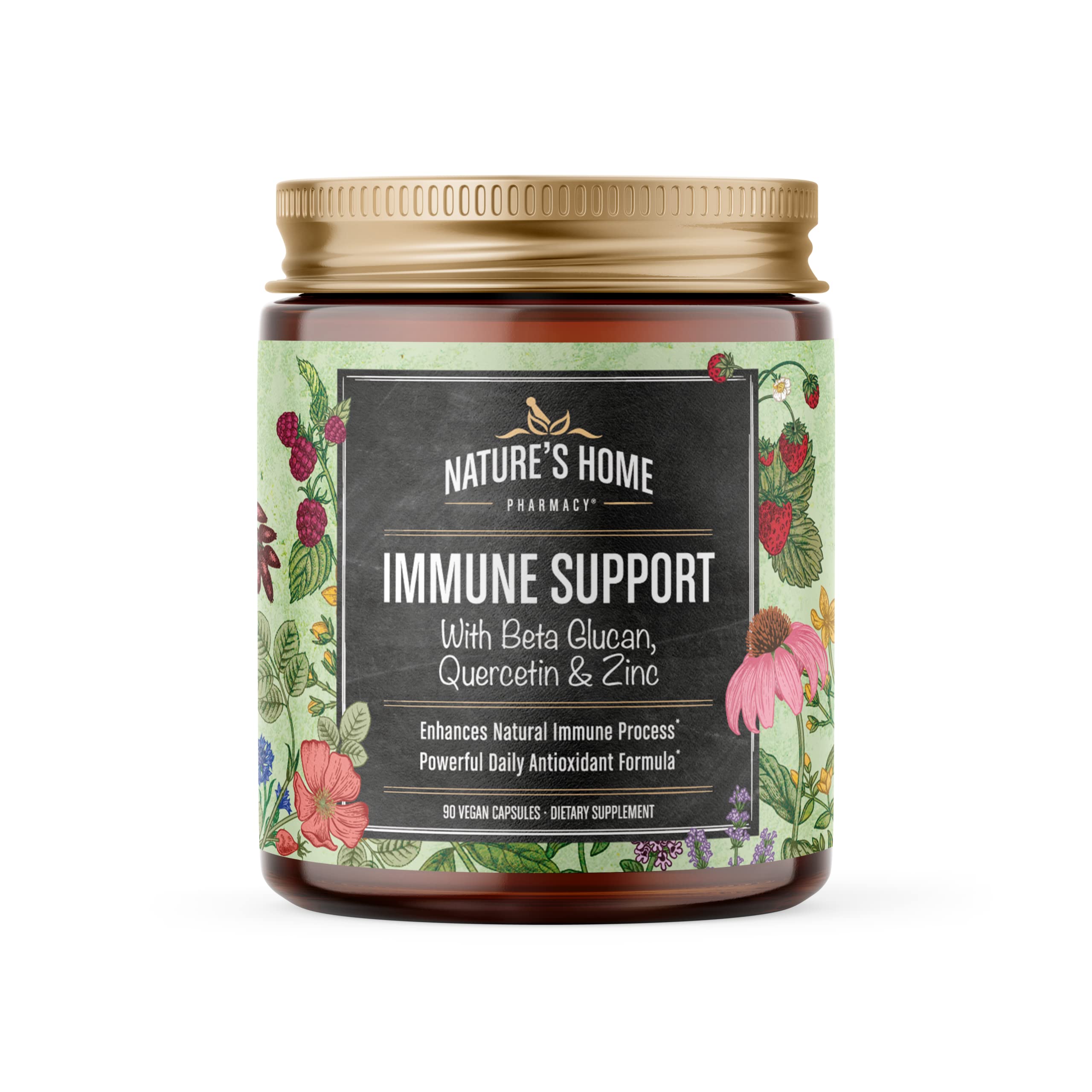 Buy Nature's Home cy Turkey Tail Mushroom Support Supplement with Zinc Quercetin Glutathione