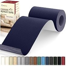 Cahomo Linen Repair Tape 4x79 inch, Self Adhesive Linen Fabric Tape, Linen Fabric Patch Tape Kit, Fabric Repair Tape for Sofas, Headboards, Chairs, Curtains - Navy Blue