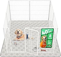 Vista 46 de FXW Homeplus Unleashed Corralito para Perros de Interior - Juego Sin Estrés y Seguro, Resistente de 40 Pulgadas 6 Paneles Corralito para Perros Negro