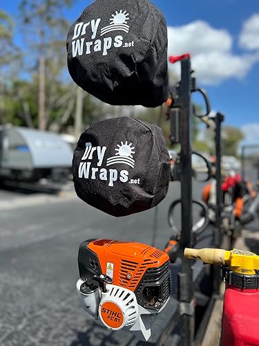 Miniatura 7 de Cubierta impermeable para recortadora - DRYWRAPS (paquete de 3) - Bordeadora, sierra de poste, para STIHL Echo Husqvarna (naranja)