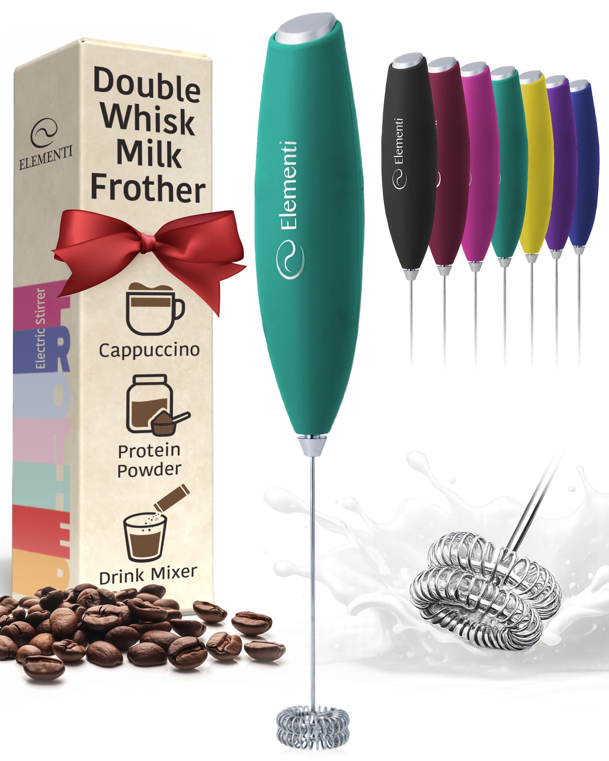 Milkyページ Amazon.com: Elementi Milk Frother Wand - Easy to Use Handheld