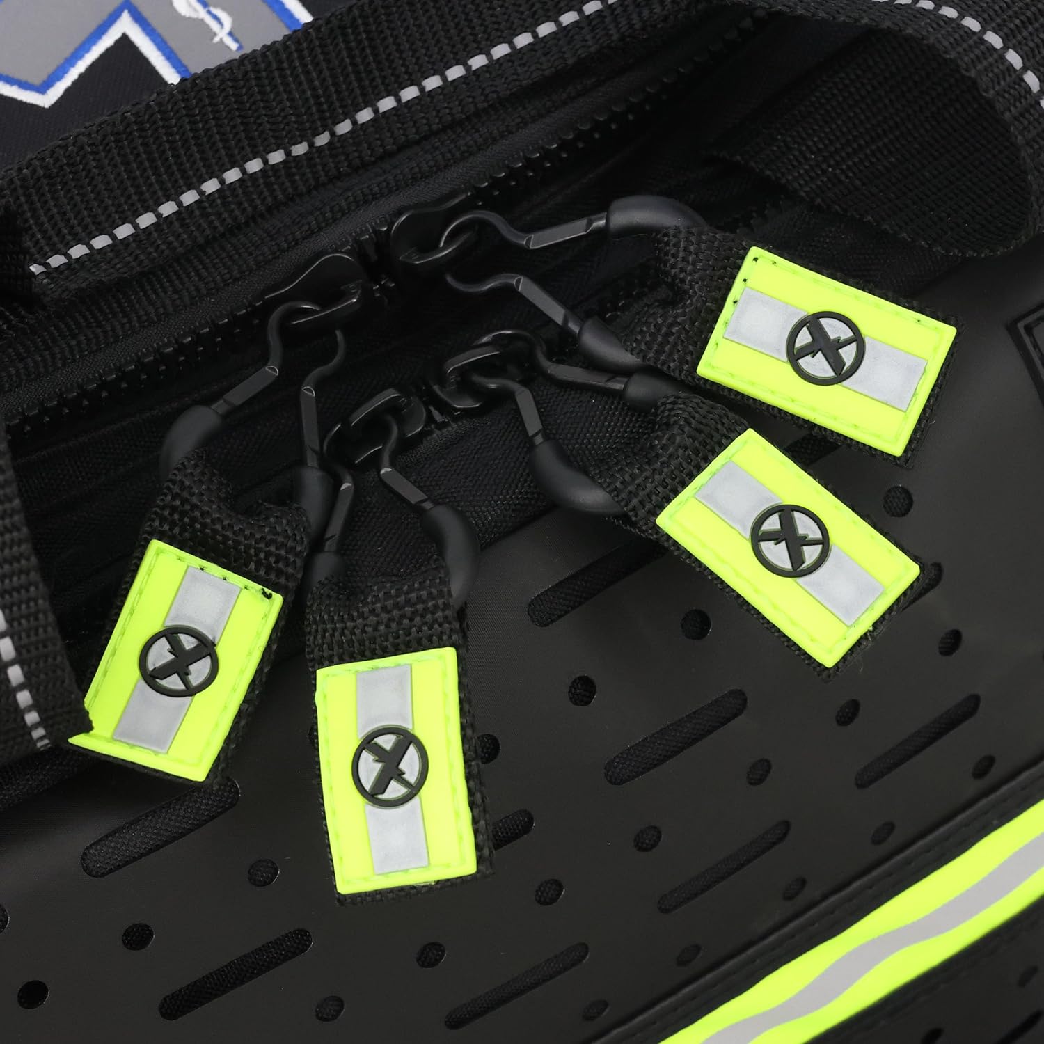 Lightning X Personalized EMT Trauma Bag – Large ALS Medical Bag with 6 Color-Coded Pouches, MOLLE Panel, Waterproof Bottom, Reflective EMS Gear, Custom Embroidered Name or Logo | LXMB35