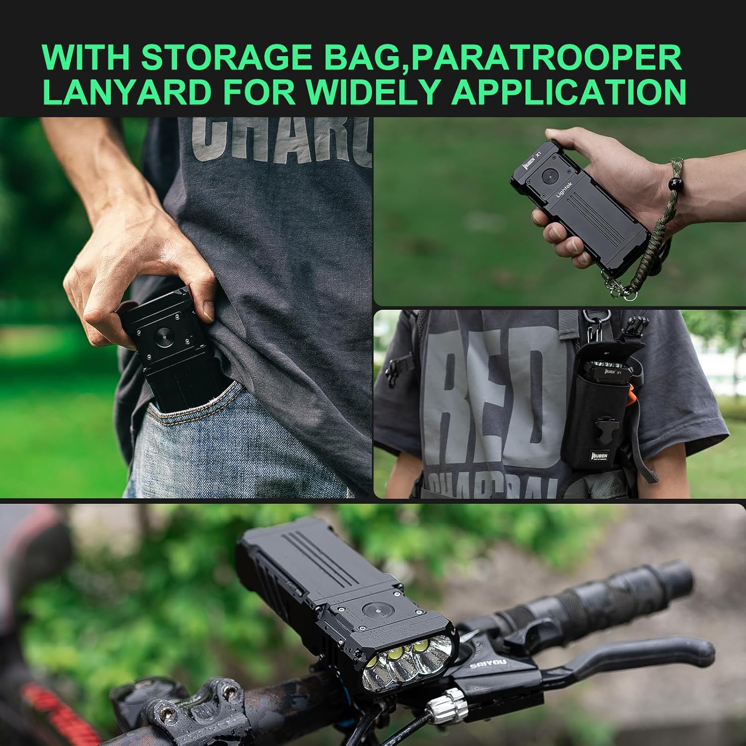 WUBEN X1 Rechargeable Flashlight 12000 Lumens, Super Bright Tactical Flashlights, Fast Charging 7 Light Modes Programmable, IP55 Waterproof High Powered Flashlights for Emergency, Rescue, Inspection