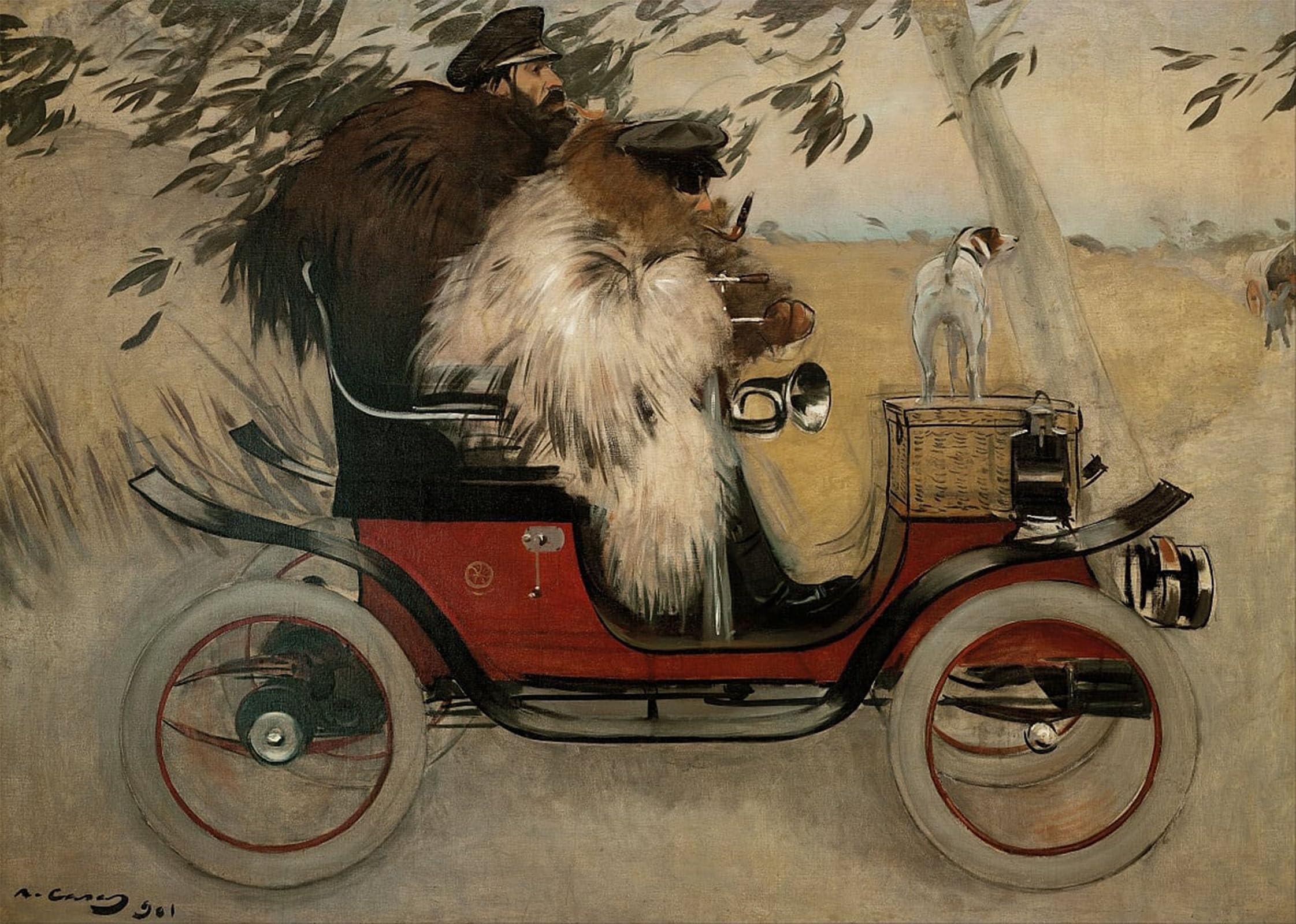 Lienzo decorativo Ramon Casas de 60x90cm, póster Pere Romeu impresión para pared 5
