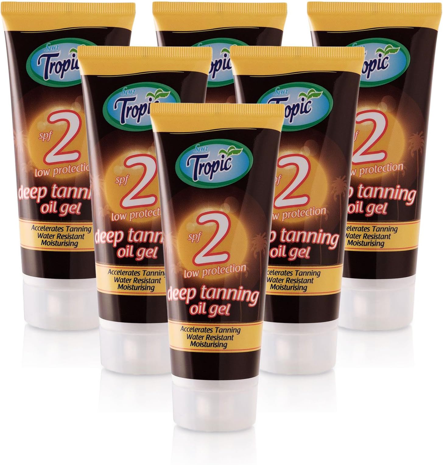 SUN TROPIC DEEP Tanning Oil SPF2 100ML x6