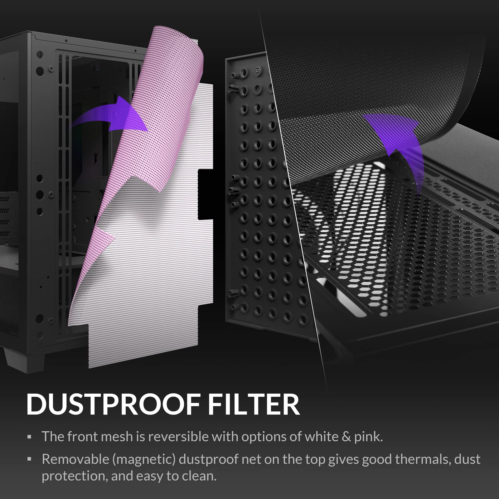 Amazon.com: AZZA Elise 140 / matx Gaming case/PC case / 1120mm