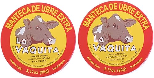 2unidades la Vaquita Fuerza Extra udder Bálsamo Manteca Ubre de vaca Alivio del Dolor 3,17oz. Topical analgésico 2unidades la Vaquita Fuerza Extra udder Bálsamo Manteca Ubre de vaca Alivio del Dolor 3,17oz. Topical analgésico