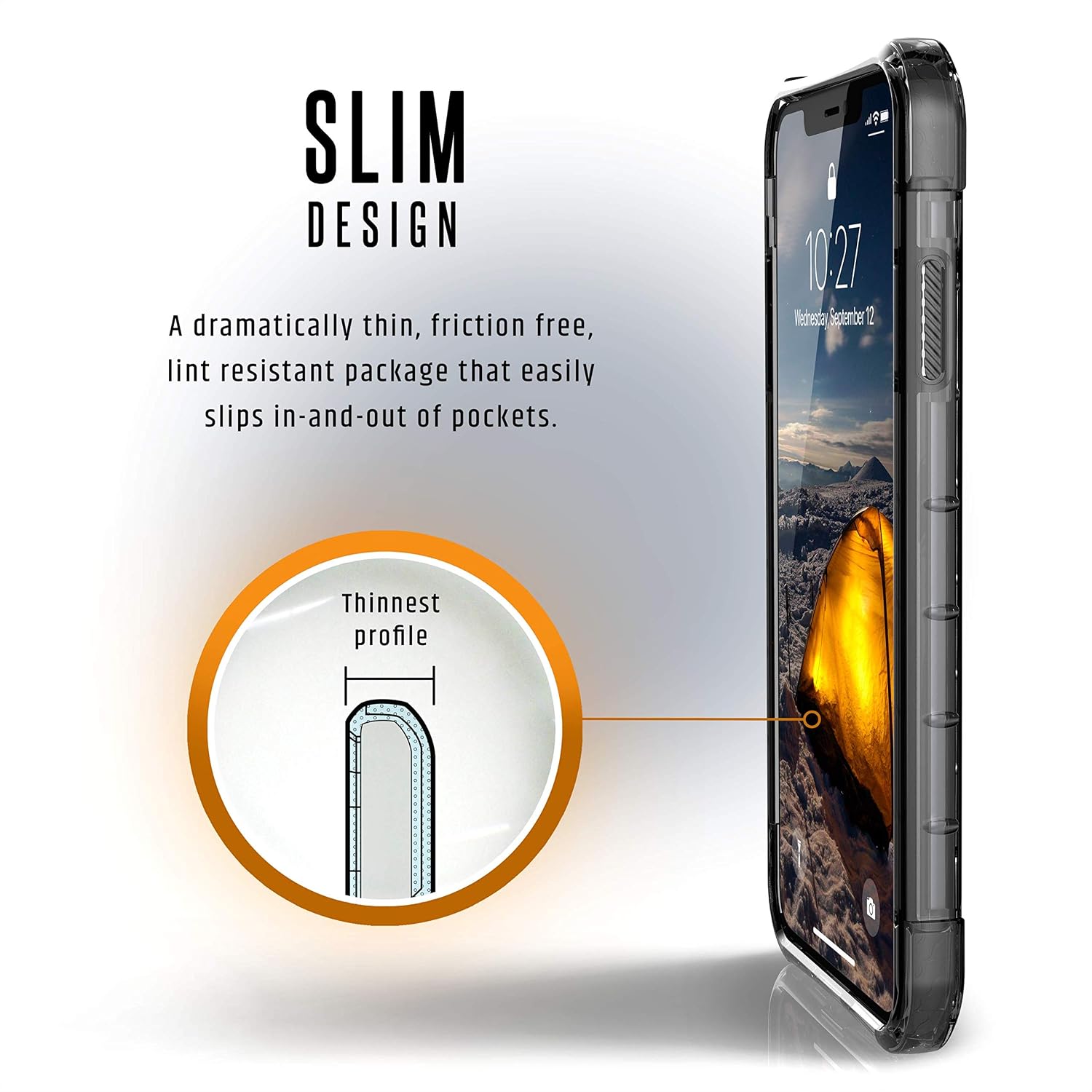 🔥 URBAN ARMOR GEAR UAG iPhone Xs Max [6.5-inch Screen] Plyo Feather-Light Rugged [Ice] Military Drop Tested iPhone Case