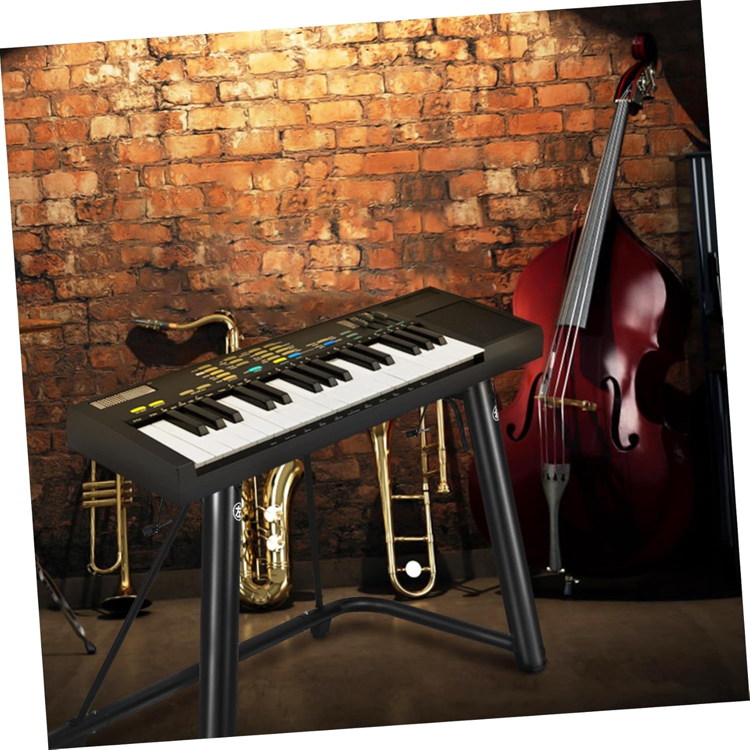SUPVOX U-shaped Keyboard Stand for Key Sturdy Metal Piano Keyboard Riser Sleek Design Easy Storage