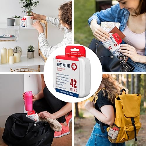 Miniatura 7 de DecorRack Kit de primeros auxilios de 4000 piezas, 96 cajas individuales de 42 artículos cada una, botiquines de primeros auxilios para cortes