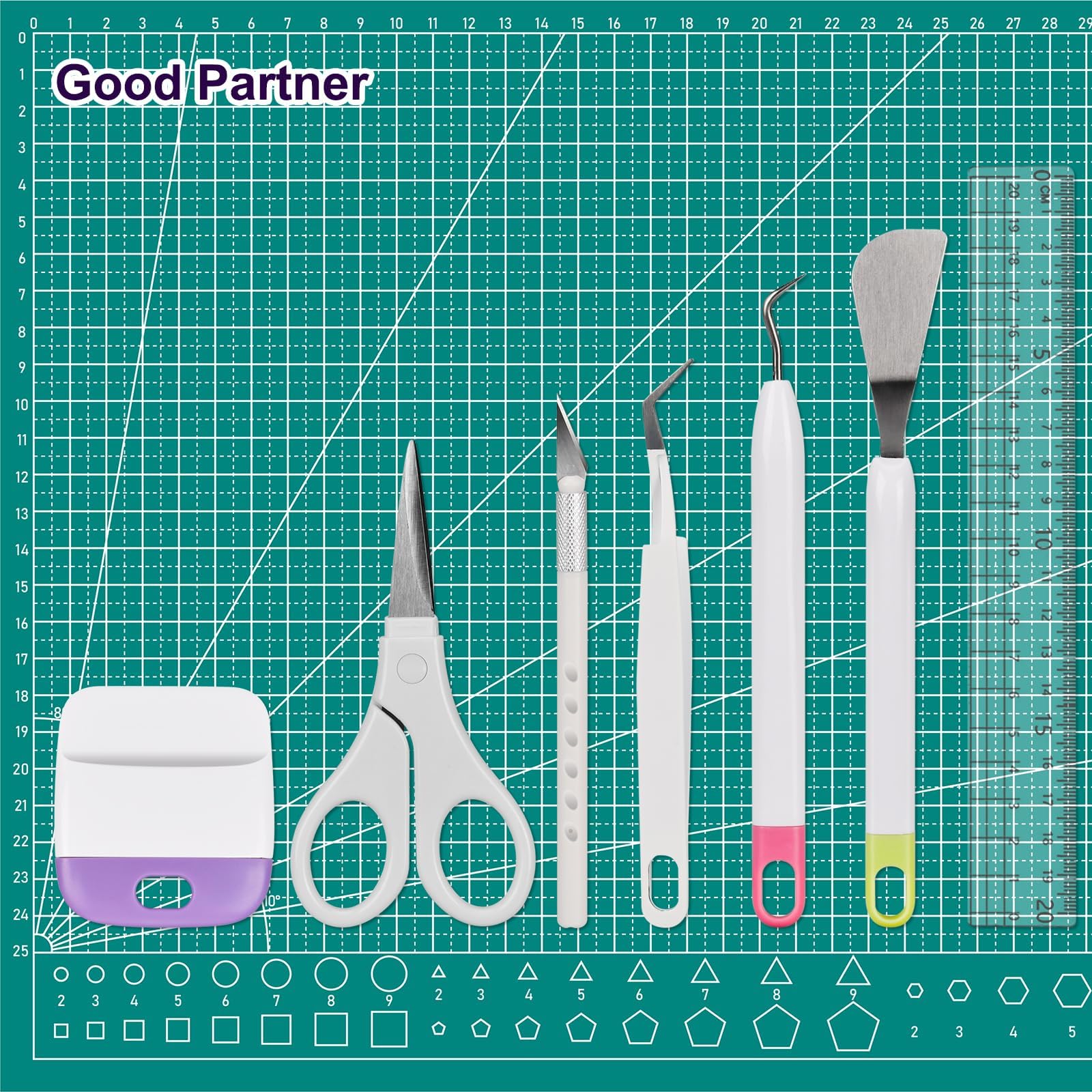 13 Pezzi Accessori per Plotter Strumenti per Diserbo in Vinile Utensili per Scrapbooking Attrezzi Fai da Te Strumenti Set Base per Silhouette Scritte Goffratura Adesivi Etichette