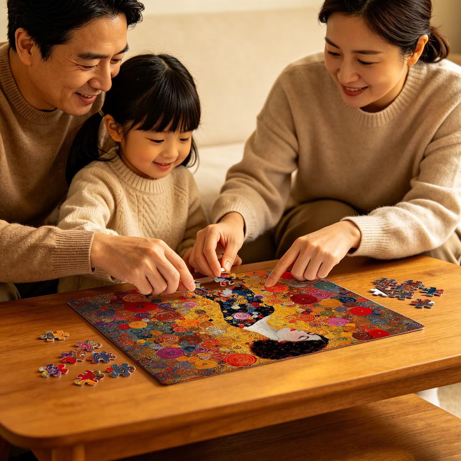 Puzzle astratto donna, Puzzle Adulti 3000 pezzi, Puzzles Legno con Squisita Scatola di Imballaggio, Rompicapo per Esperti con Incastro Perfetto, Stampa Alta Definizione, Regalo per Adulti W3H-664