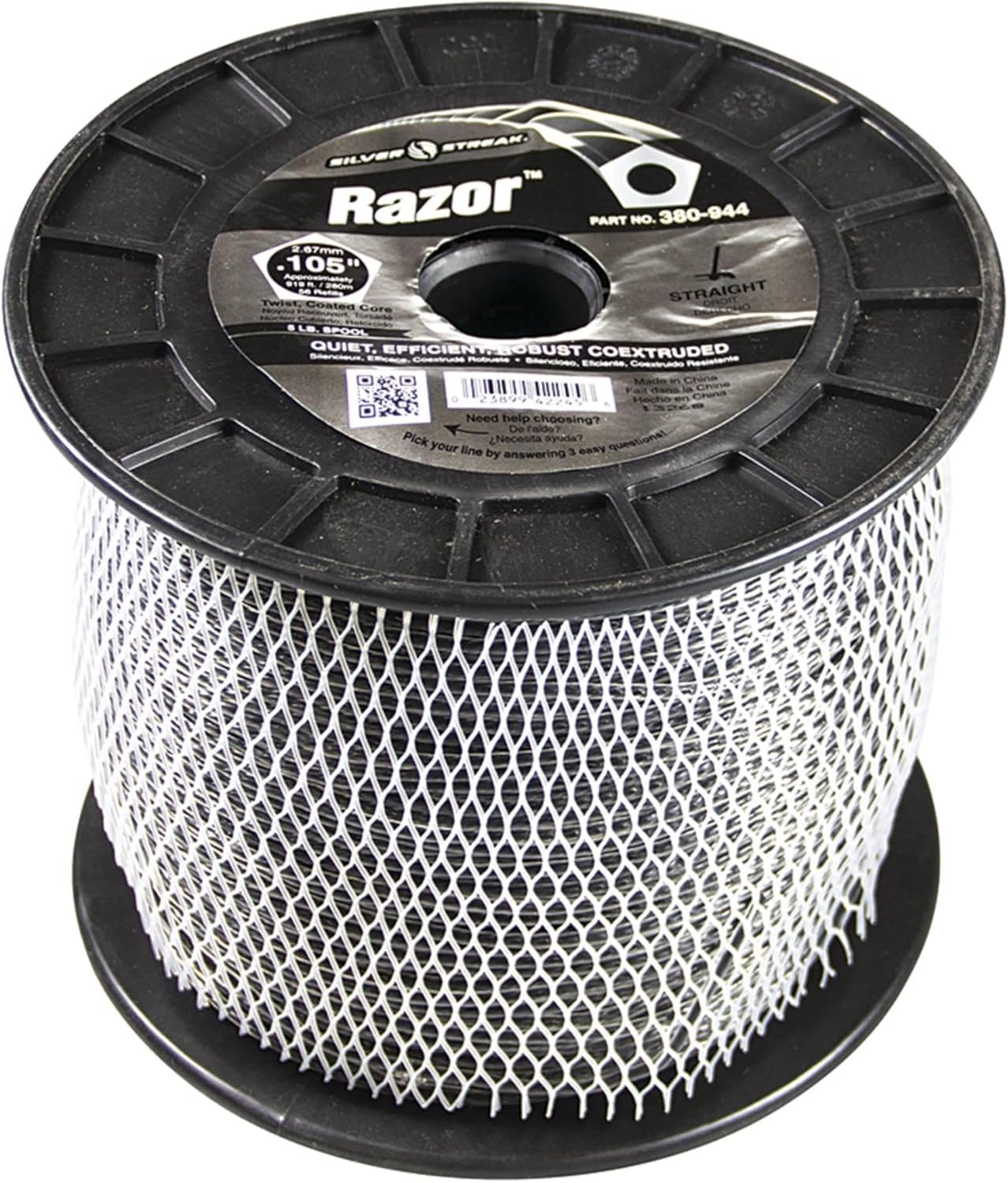 Rareelectrical Trimmer Line Compatible With Echo Stihl Husqvarna Ryobi String Trimmer Weed Eater Wacker Edger Lawn Care Yard Razor 0.105 In Diameter Twist Gray Co-Extruded 5 Lb Branded Spool 919 Ft