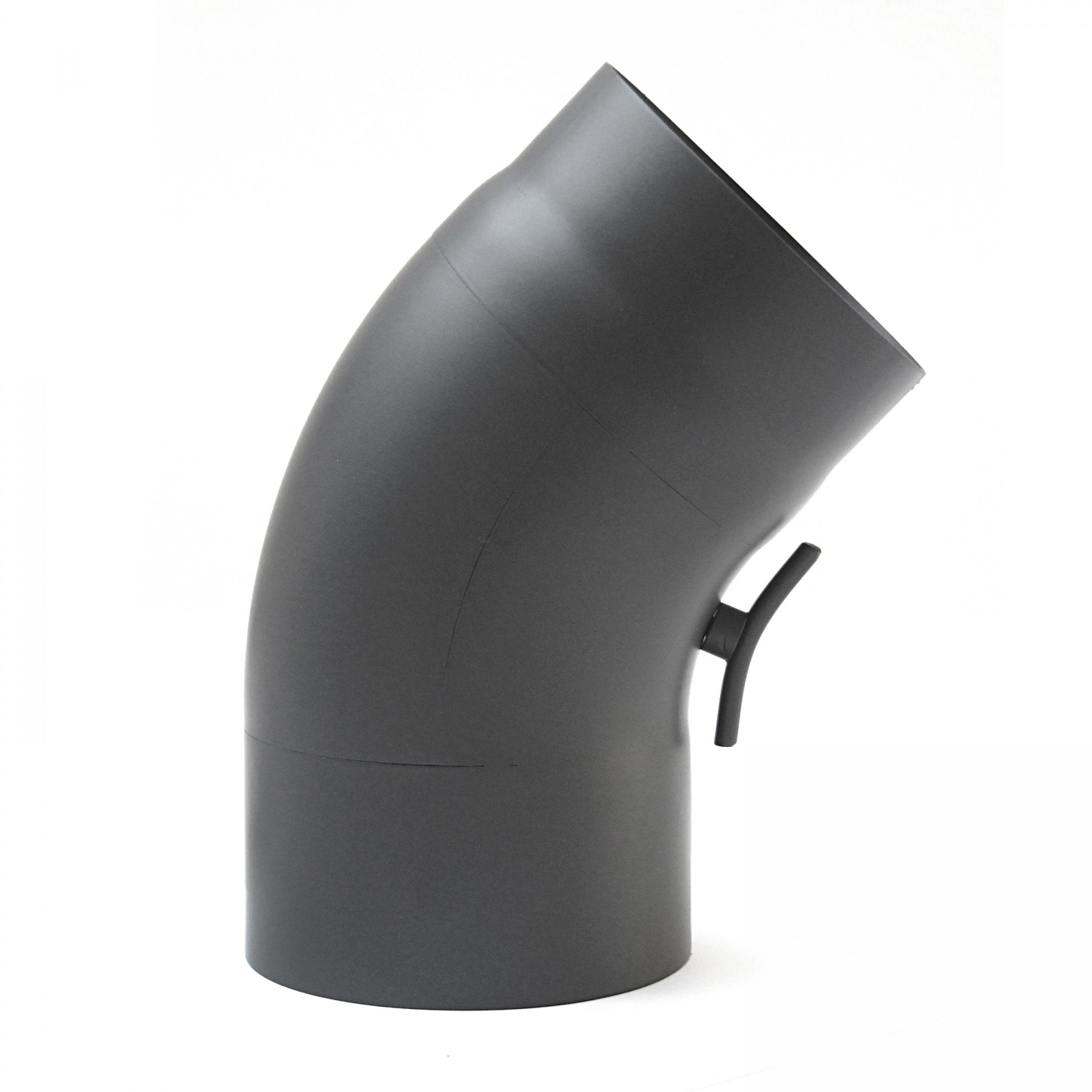 raik SH040-150-gg Raik Rauchrohrbogen/Ofenrohr 150mm - 45° gezogen gussgrau