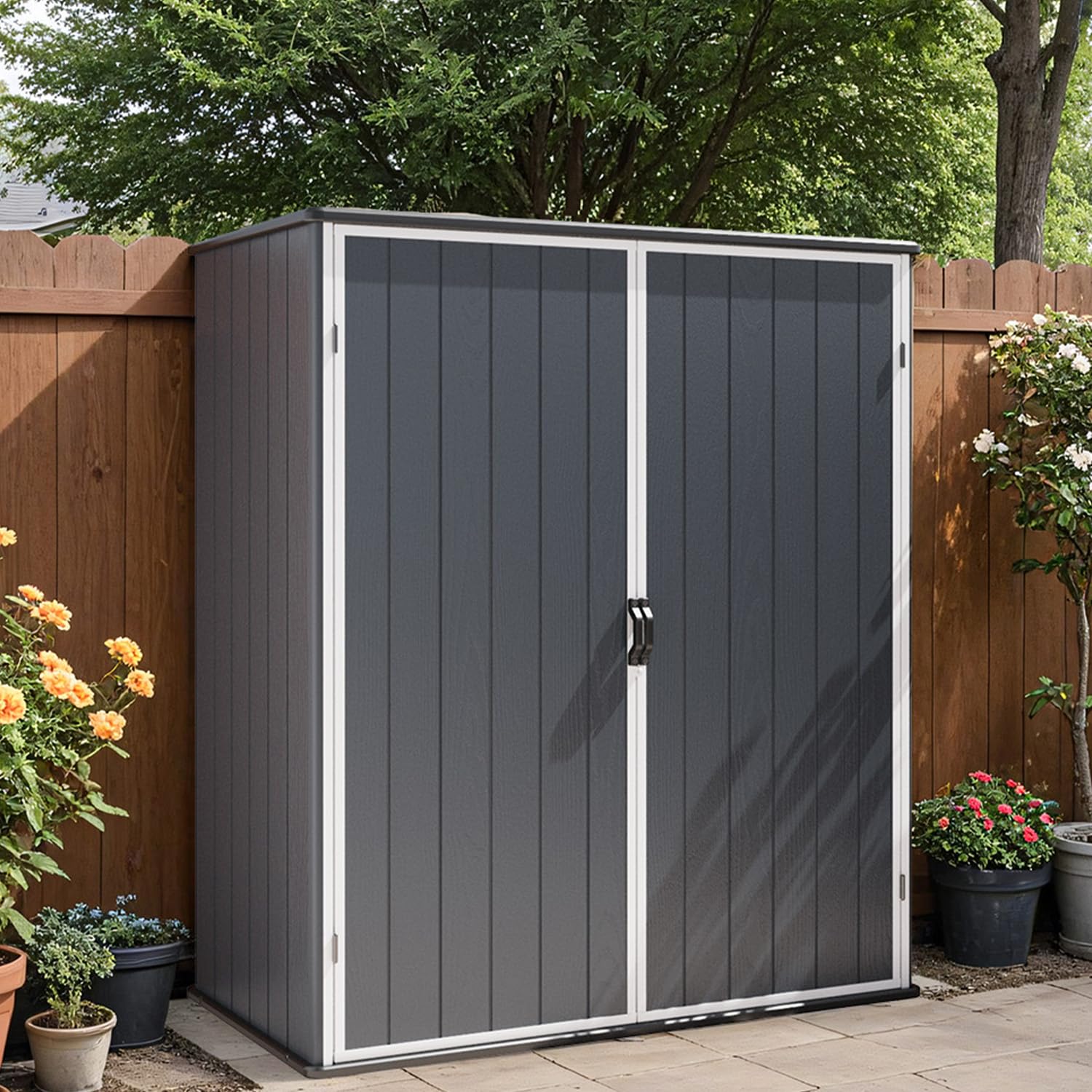Patiowell 5x3 FT Plastic Outdoor Storage Shed