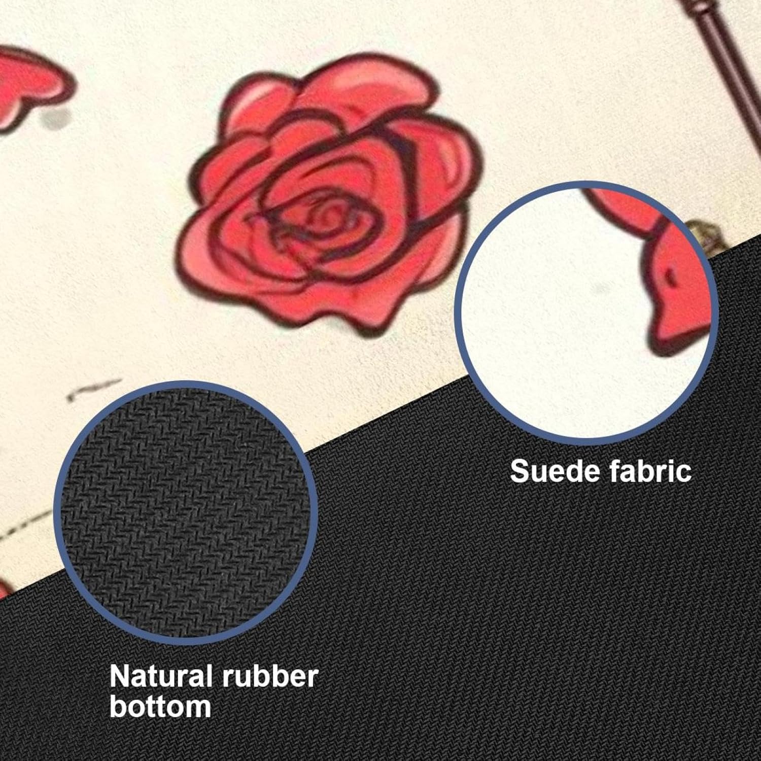 Yoga Towel, Eiffel Tower Valentine's Day Pattern Non Slip Sweat Absorbent Hot Yoga Mat Towel for Hot Yoga, Pilates and Fitness - 72.8" x 26.8"