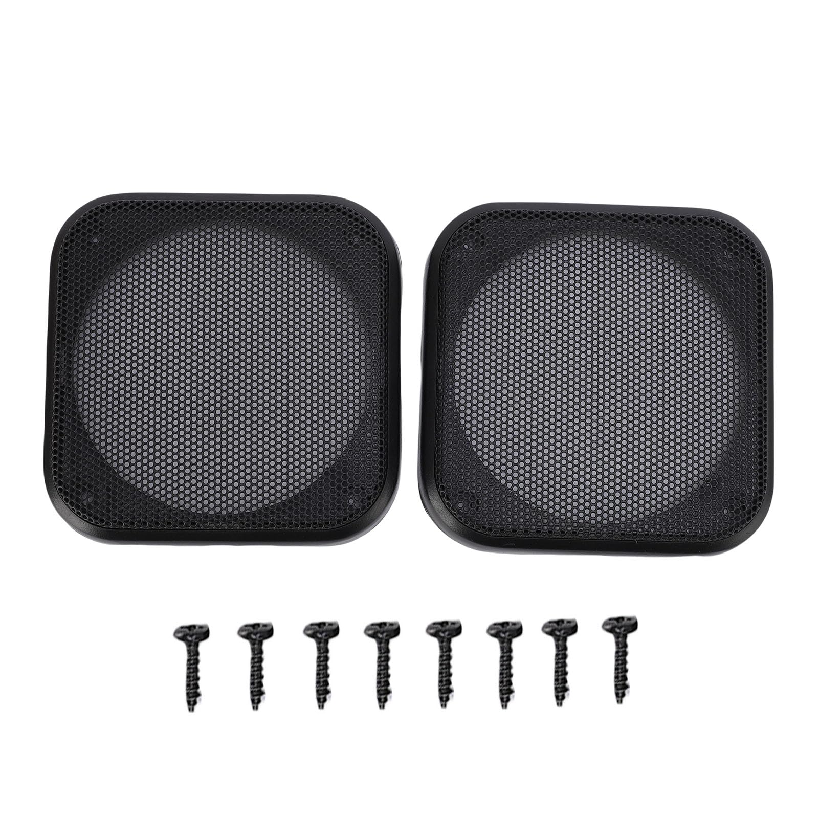 Głośniki Sufitowe 109 mm z Grille Protector, 2 sztuki, Plastikowa Ramka i Żelazna Siatka, Idealne dla Kina Domowego i Samochodów