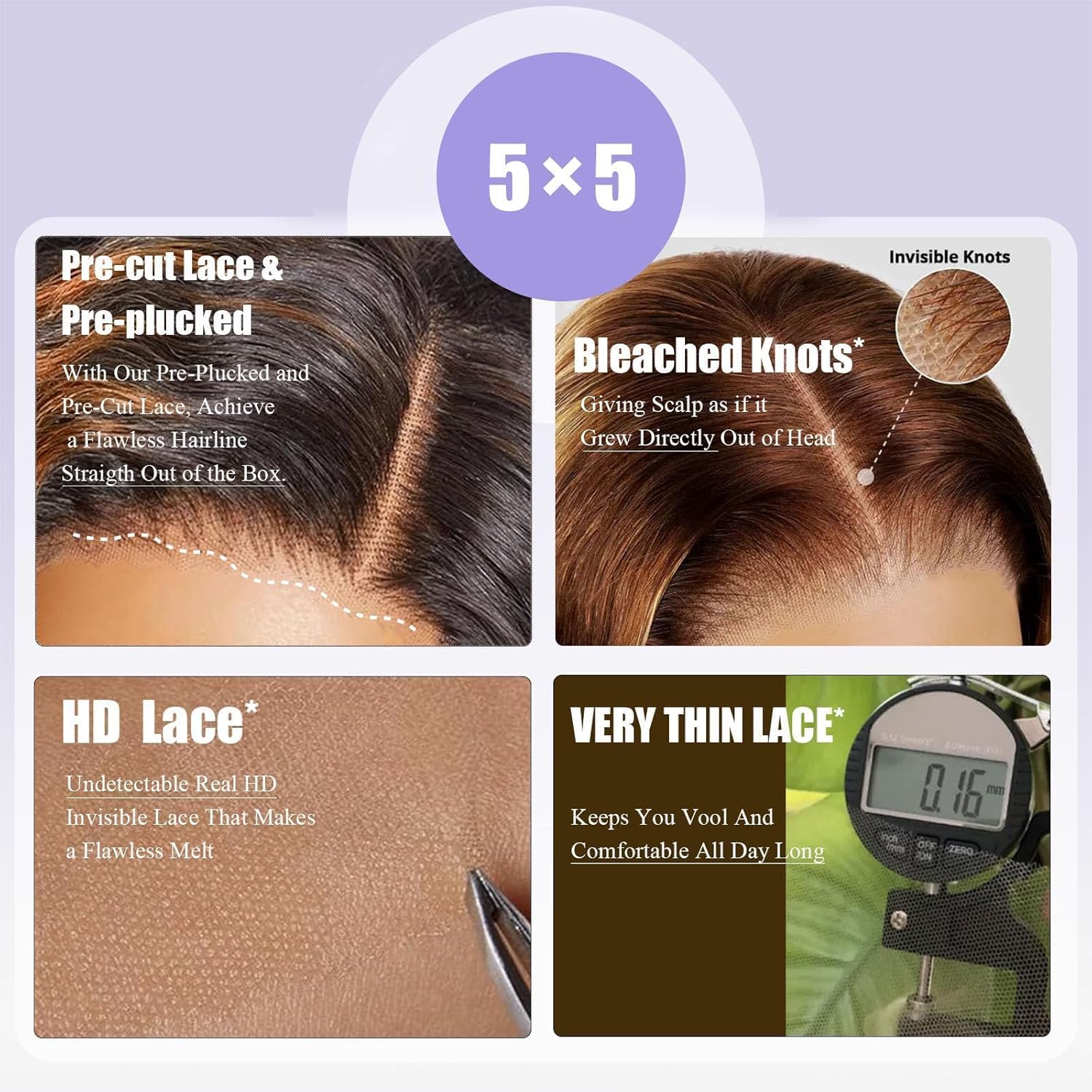 5x5 Glueless Left Side Part Curly Bob Wig Human Hair 12 Inch Pre Plucked Pre Cut water Wave Lace Front Wigs for Women P1B/30 Color C Part HD Transparent Lace Wear and Go Curly Bob Wigs