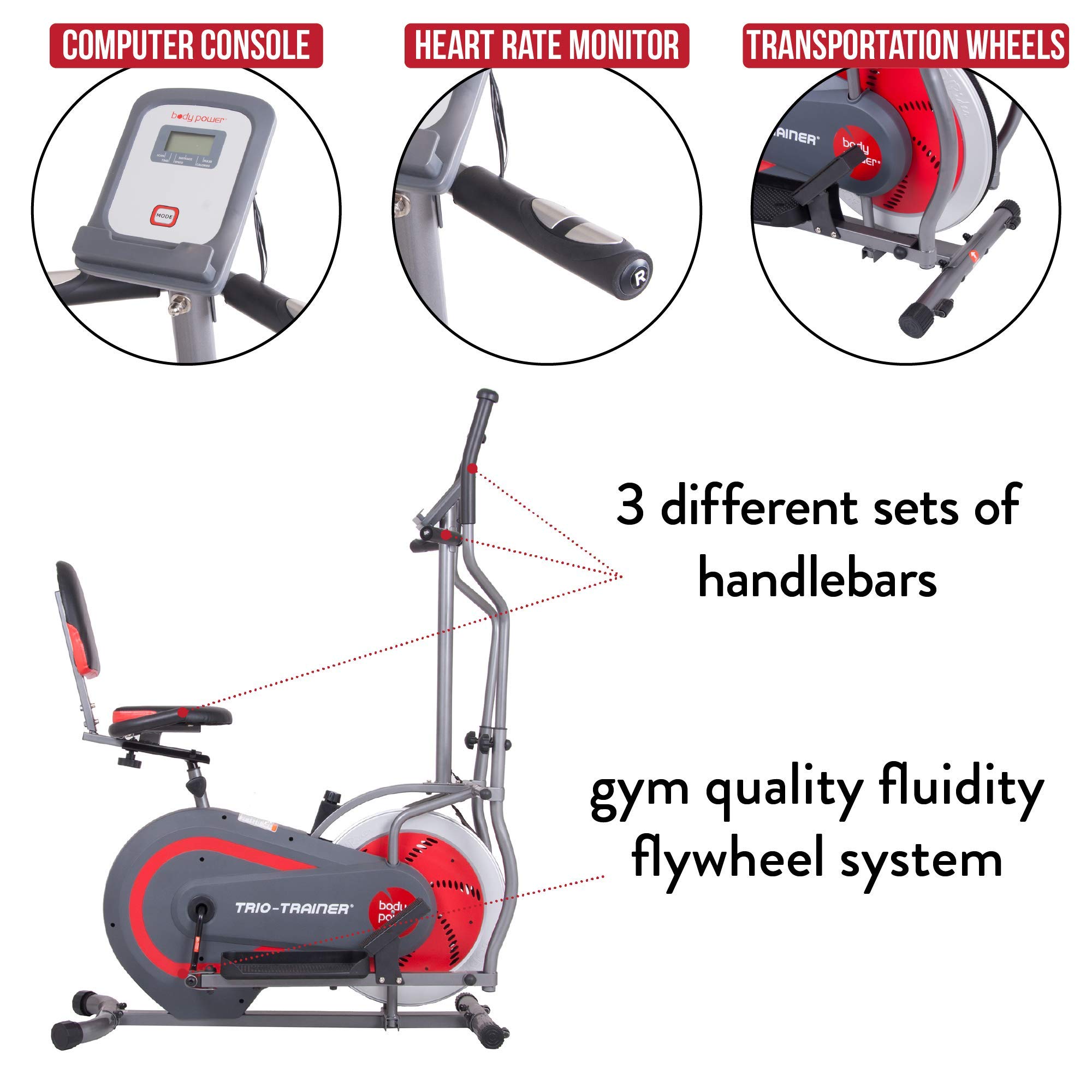 body power deluxe indoor cycle trainer