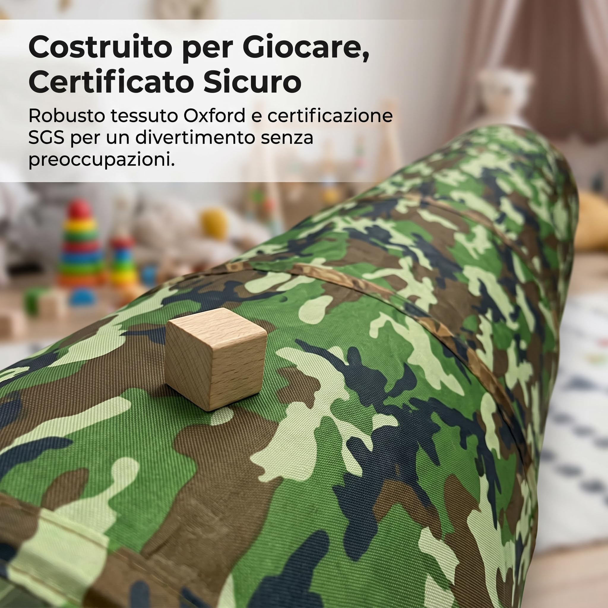 Tunnel Gioco per Bambini -Up, per Gattonare, Giochi da Giardino per Bambini 3-6 Anni, Interni ed Esterni