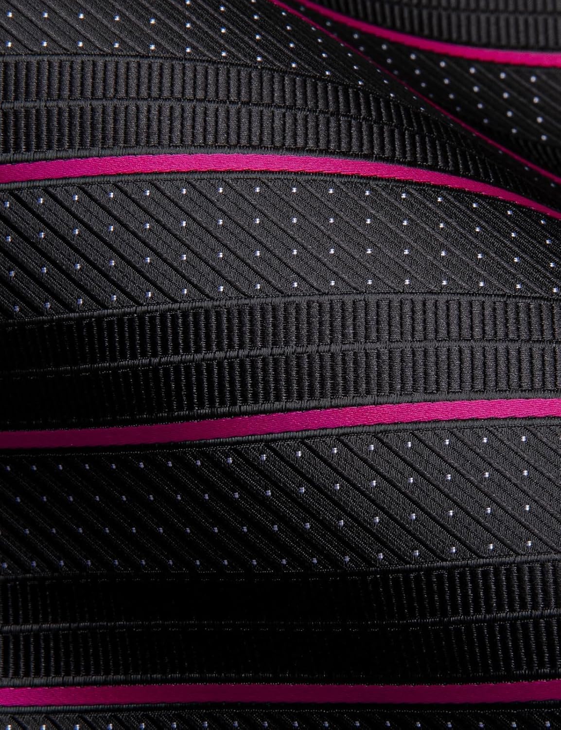 Dubulle Mens Paisley Striped Tie and Handkerchief Cufflinks Tie Set for Men Wedding Business Formal - Image 3