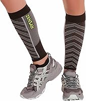Vista 14 de Zensah mangas de compresión para piernas ultraligeras, para pantorrilla, para hombres y mujeres, alivia el dolor debido a la inflamación de los Gris