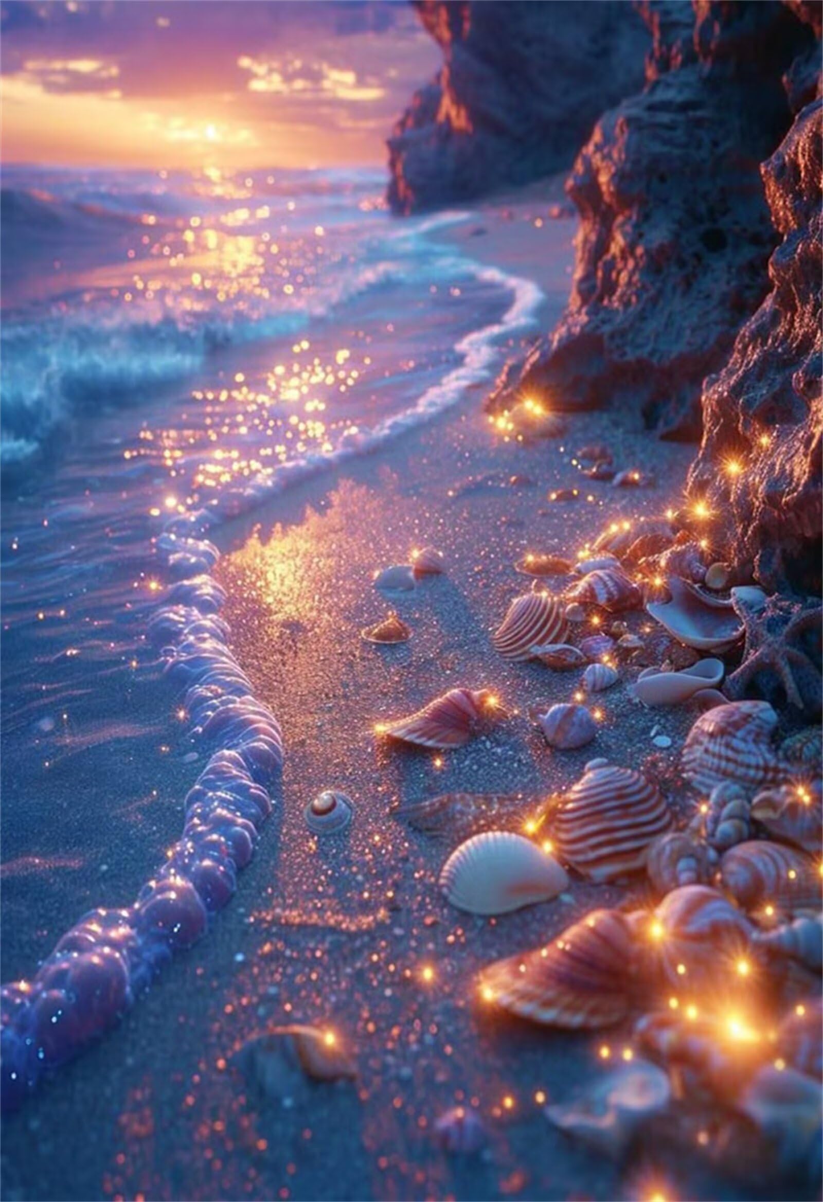 Puzzle Adulte 1500 Pièces Coquillages Plage 87 x 57 cm Puzzles pour Adultes Jeu éducatif Puzzle Impossible Puzzles 1500 Pièces Adultes