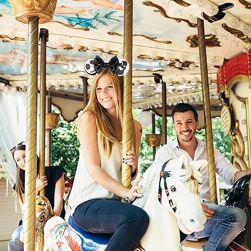 Miniatura 7 de FANYITY Orejas de ratón, diadema de lentejuelas con orejas de ratón para niños, niñas y mujeres, Halloween y viaje de Disney (HYL)