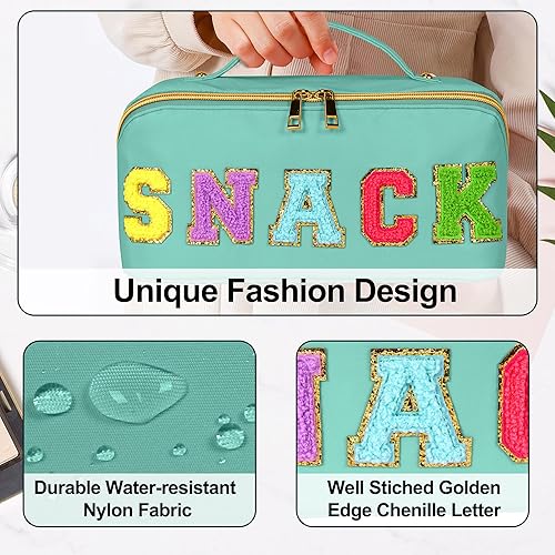 Miniatura 3 de LONEDREAM Bolsa de cosméticos de viaje de gran capacidad, bolsa de maquillaje, bolsa de cosméticos grande de nailon portátil, bolsa de maquillaje de