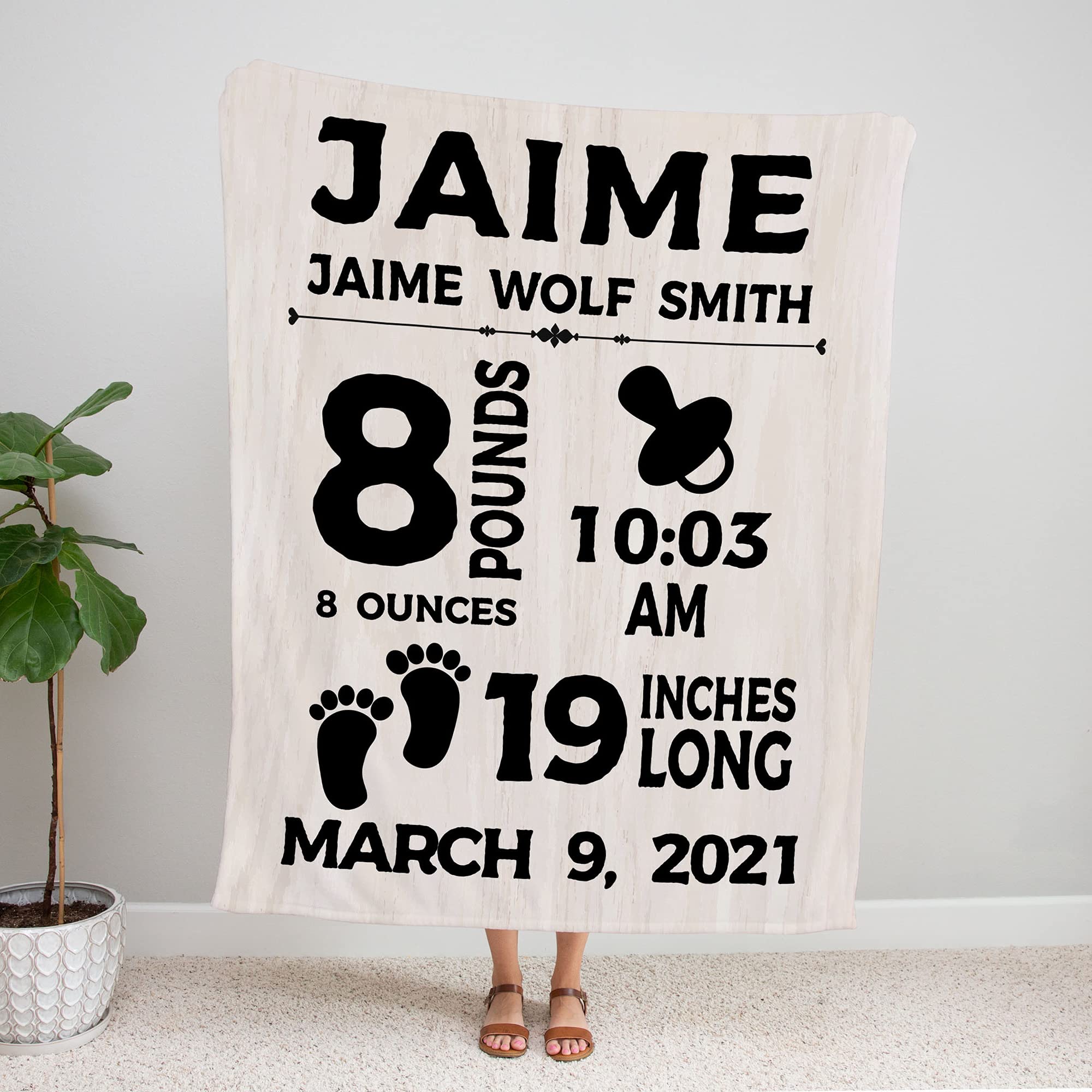 Manta personalizada para recién nacido con nombre para niños y niñas, manta personalizada para recién nacido, manta para nieto, nieta, manta de forro polar para hijo e hija de mamá