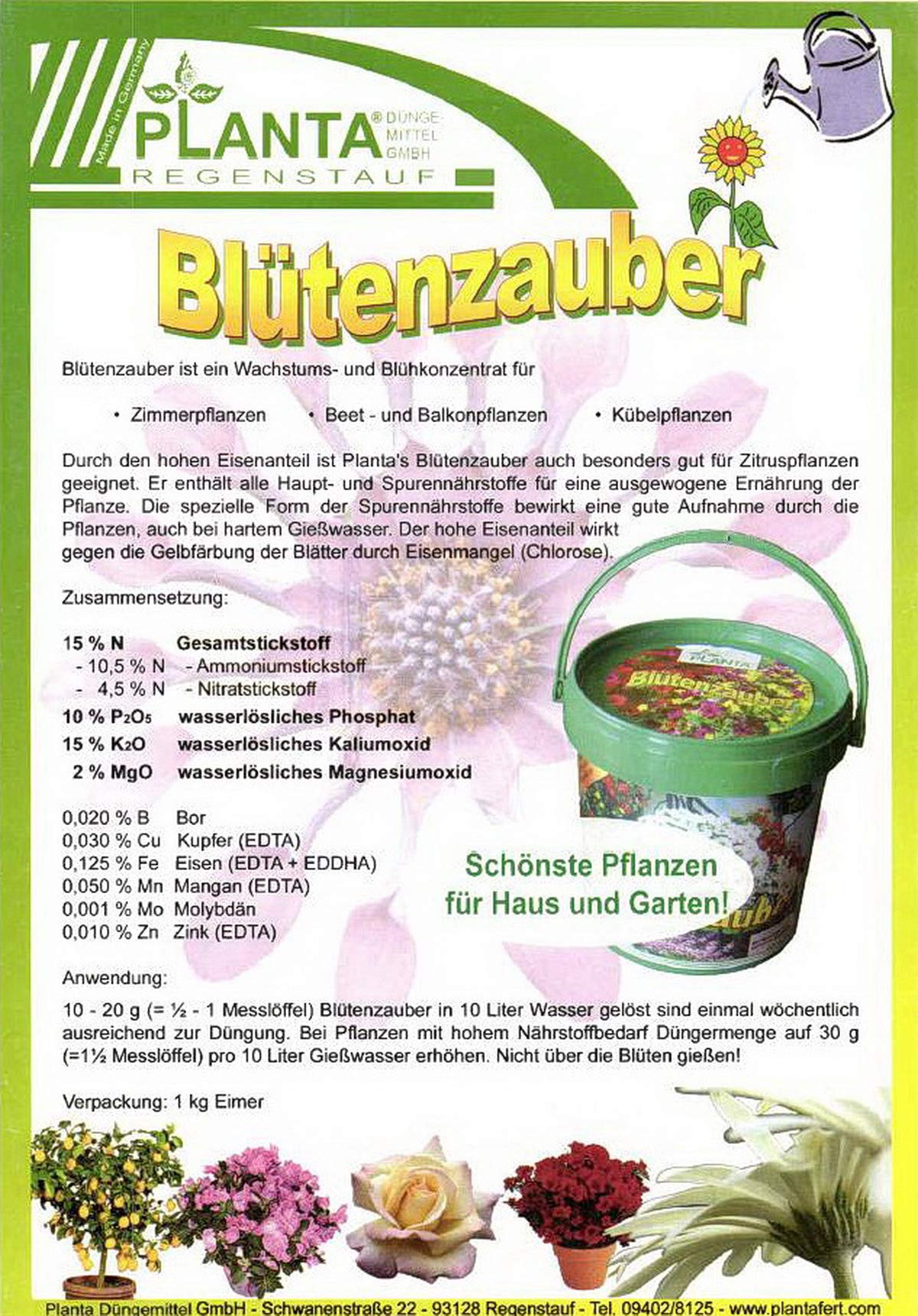 Plantas Bltenzauber, 1kg : Amazon.de: Garten
