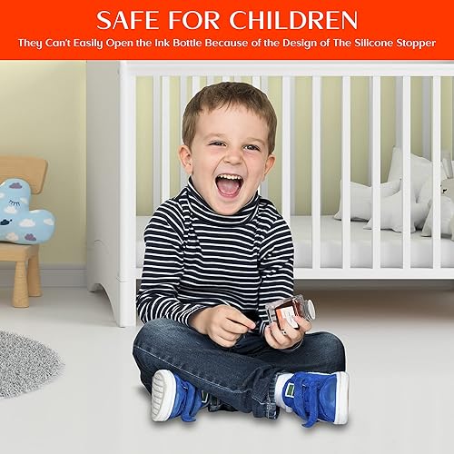 Miniatura 5 de Dryden Designs Botella de tinta para pluma estilográfica, edición de lujo, flujo suave, diseño compacto, 1.7 fl oz, naranja atardecer