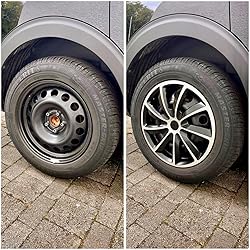 NRM Quad Bicolour - Wieldoppen 16" - Set Van 4 Stuks / Kunststof - Roze