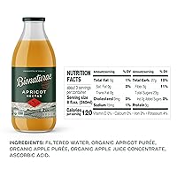Vista 2 de Bionaturae Néctar orgánico de albaricoque – jugo de albaricoque, jugo de néctar de albaricoque, sin OMG, certificado USDA, sin azúcar añadido, sin