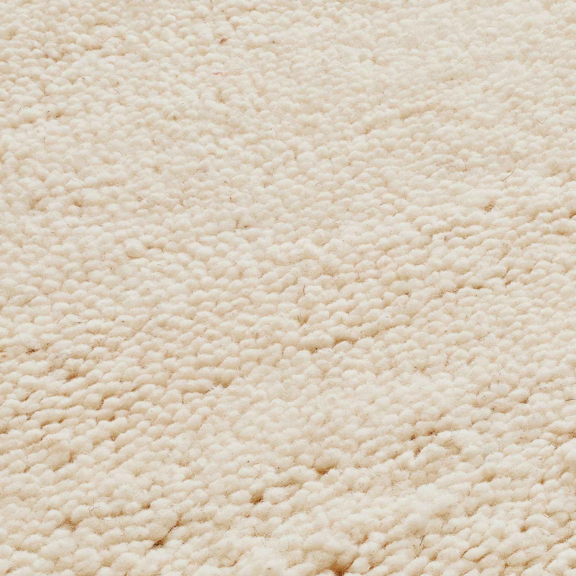 Steffensmeier Berber Teppich Meknes | Wolle Schurwolle | 15/15 Simple Spezial | Uni, Größe: 70x140 cm, Original aus Marokko, Teppich für Wohnzimmer,