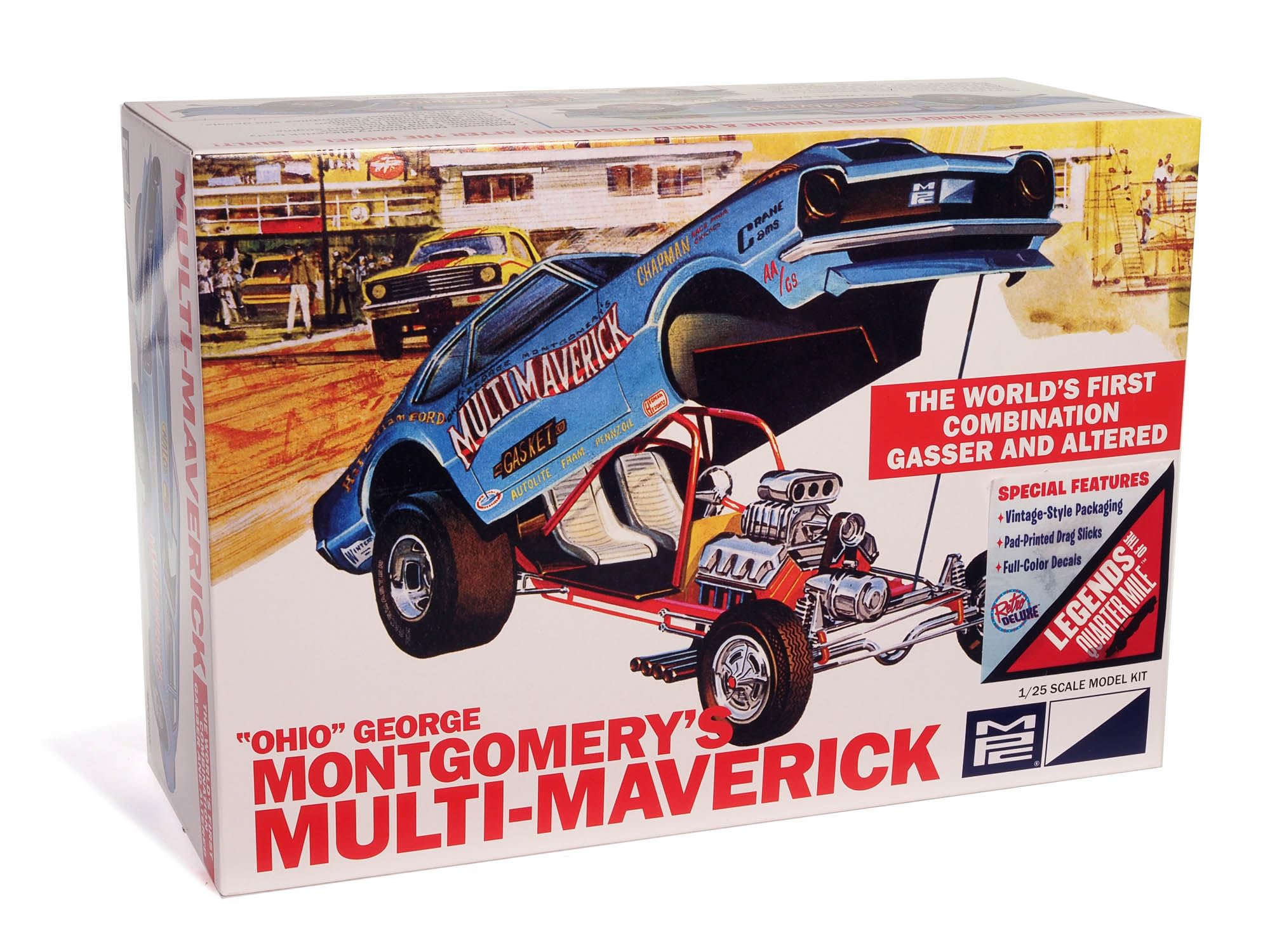 マヴィックカー　オモチャ Amazon.com: MPC Multi Maverick Funny Car 1:25 Scale Model Kit
